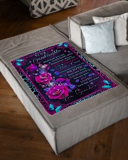 STRAIGHTEN YOUR CROWN - GIFT FOR GRANDDAUGHTER Small Fleece Blanket - 30" x 40" aos-coral-fleece-blanket-30x40-lifestyle-front-03