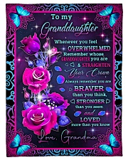 STRAIGHTEN YOUR CROWN - GIFT FOR GRANDDAUGHTER Small Fleece Blanket - 30" x 40" front