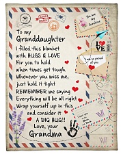 HUGS AND LOVE - LOVELY GIFT FOR GRANDDAUGHTER Small Fleece Blanket - 30" x 40" front