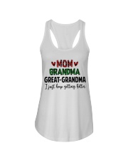 I JUST KEEP GETTING BETTER - PERFECT GIFT FOR GRANDMA Ladies Flowy Tank tile