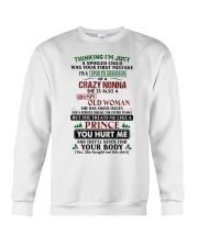 I'm A Spoiled Grandson Of A Crazy Nonna Crewneck Sweatshirt tile