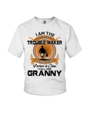 I Am The Luckiest - Best Gift For Granddaughter From Granny Youth T-Shirt front