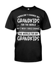 I WOULDN'T CHANGE MY GRANDKIDS FOR THE WORLD Classic T-Shirt front