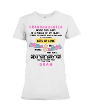 I'LL BE HUGGING YOU - BEST GIFT FOR GRANDDAUGHTER Premium Fit Ladies Tee tile