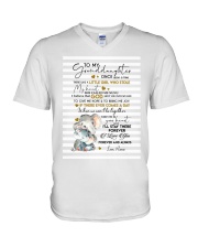 I LOVE YOU FOREVER - FROM NUNU TO GRANDDAUGHTER V-Neck T-Shirt tile