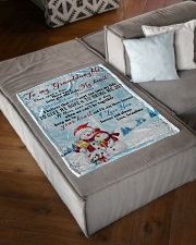 I'LL STAY THERE FOREVER - GIFT FOR GRANDDAUGHTER Small Fleece Blanket - 30" x 40" aos-coral-fleece-blanket-30x40-lifestyle-front-03