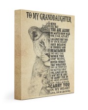 CARRY YOU IN MY HEART - GRANDMA TO GRANDDAUGHTER 11x14 Gallery Wrapped Canvas Prints front