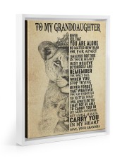 CARRY YOU IN MY HEART - GRANDMA TO GRANDDAUGHTER Floating Framed Canvas Prints White tile