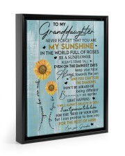 YOU ARE MY SUNSHINE - BEST GIFT FOR GRANDDAUGHTER 11x14 Black Floating Framed Canvas Prints thumbnail
