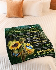 CONSIDER IT A BIG HUG - GRANMA TO GRANDDAUGHTER Small Fleece Blanket - 30" x 40" aos-coral-fleece-blanket-30x40-lifestyle-front-01