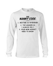 THE NANNY CODE - BEDTIME IS WHENEVER Long Sleeve Tee tile