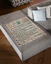 I'M ALWAYS HERE - LOVELY GIFT FOR GRANDDAUGHTER Small Fleece Blanket - 30" x 40" aos-coral-fleece-blanket-30x40-lifestyle-front-03