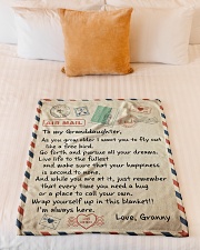 I'M ALWAYS HERE - LOVELY GIFT FOR GRANDDAUGHTER Small Fleece Blanket - 30" x 40" aos-coral-fleece-blanket-30x40-lifestyle-front-04