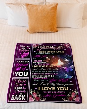 KEEP ME IN YOUR HEART -BEST GIFT FOR GRANDDAUGHTER Small Fleece Blanket - 30" x 40" aos-coral-fleece-blanket-30x40-lifestyle-front-04