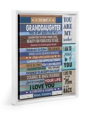 KISS YOUR LIPS - LOVELY GIFT FOR GRANDDAUGHTER Floating Framed Canvas Prints White tile