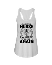 PROUD RETIRED NURSE - PERFECT GIFT FOR GRANDMA Ladies Flowy Tank tile