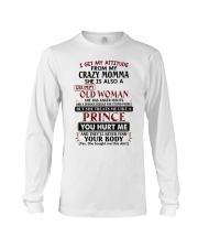 I Get My Attitude From My Crazy Momma - Best Gift For Grandson Long Sleeve Tee tile