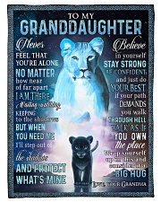 NEVER FEEL YOU'RE ALONE - GIFT FOR GRANDDAUGHTER Small Fleece Blanket - 30" x 40" front