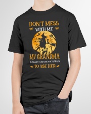 Don't Mess With Me My Grandma Is Crazy And I'm Not Afraid To Use Her Youth T-Shirt garment-youth-tshirt-front-lifestyle-01