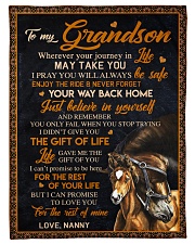 THE GIFT OF LIFE - BEST GIFT FOR GRANDSON Small Fleece Blanket - 30" x 40" front