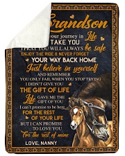 THE GIFT OF LIFE - BEST GIFT FOR GRANDSON Sherpa Fleece Blanket tile
