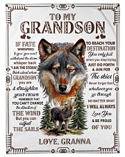I AM THE STORM - LOVELY GIFT FOR GRANDSON Small Fleece Blanket - 30" x 40" front