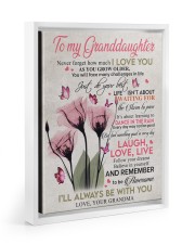 I'LL ALWAYS BE WITH YOU - GIFT FOR GRANDDAUGHTER Floating Framed Canvas Prints White tile