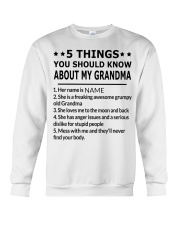 5 THINGS YOU SHOULD KNOW ABOUT MY GRANDMA Crewneck Sweatshirt tile