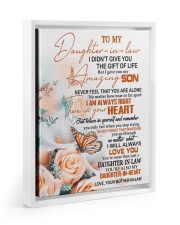 THE GIFT OF LIFE - BEST GIFT FOR DAUGHTER-IN-LAW Floating Framed Canvas Prints White tile