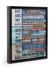FIND SOMETHING GOOD - GRANNY TO GRANDDAUGHTER Floating Framed Canvas Prints Black tile