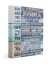 THE GIFT OF YOU - FROM VIKKI TO MY JOSHUA 11x14 Gallery Wrapped Canvas Prints front