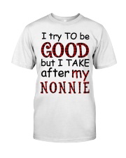 I TRY TO BE GOOD - SPECIAL GIFT FOR GRANDCHILDREN Premium Fit Mens Tee tile