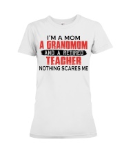NOTHING SCARES ME - GREAT GIFT FOR TEACHER Premium Fit Ladies Tee tile