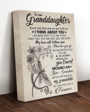 I THINK ABOUT YOU - TO MY GRANDDAUGHTER GIFT 11x14 Gallery Wrapped Canvas Prints aos-canvas-pgw-11x14-lifestyle-front-17