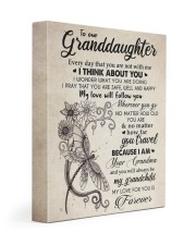 I THINK ABOUT YOU - TO MY GRANDDAUGHTER GIFT 11x14 Gallery Wrapped Canvas Prints front
