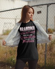 Grandma Was Created Because Grandkids Need Real Heroes - Perfect Gift For Grandma Classic T-Shirt apparel-classic-tshirt-lifestyle-07