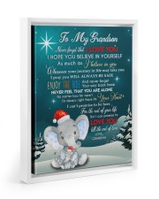 I LOVE YOU - PERFECT GIFT FOR GRANSON Floating Framed Canvas Prints White tile
