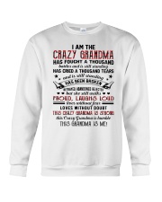 THIS CRAZY GRANDMA IS STRONG Crewneck Sweatshirt tile
