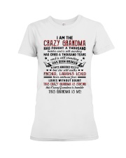 THIS CRAZY GRANDMA IS STRONG Premium Fit Ladies Tee tile