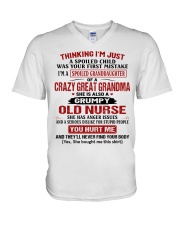 A SPOILED CHILD - SPECIAL GIFT FOR GRANDDAUGHTER V-Neck T-Shirt tile