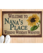 WELCOME TO NANA'S PLACE Doormat 22.5" x 15" aos-doormat-22-5x15-lifestyle-front-03
