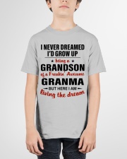 LIVING THE DREAM - BEST GIFT FOR GRANDSON Youth T-Shirt garment-youth-tshirt-front-01