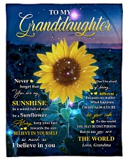 MY SUNSHINE - GRANDDAUGHTER GIFT WITH SUNFLOWER Fleece Blanket tile