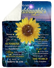 MY SUNSHINE - GRANDDAUGHTER GIFT WITH SUNFLOWER Sherpa Fleece Blanket tile