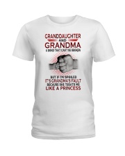 LIKE A PRINCESS - LOVELY GIFT FOR GRANDDAUGHTER Ladies T-Shirt tile
