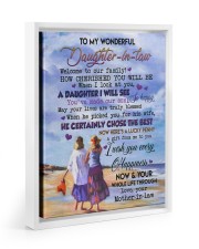 EVERY HAPPINESS - GREAT GIFT FOR DAUGHTER-IN-LAW Floating Framed Canvas Prints White tile