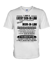I AM A LUCKY SON-IN-LAW V-Neck T-Shirt tile