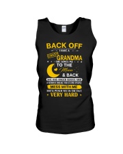 BACK OFF I HAVE CRAZY GRANDMA - GIFT FOR GRANDKIDS Unisex Tank tile