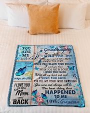 I LOVE YOU - PERFECT GIFT FOR GRANDDAUGHTER Small Fleece Blanket - 30" x 40" aos-coral-fleece-blanket-30x40-lifestyle-front-04