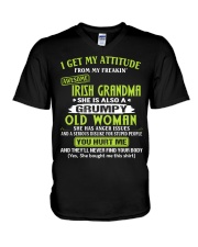 I GET MY ATTITUDE - LOVELY GIFT FOR GRANDDAUGHTER V-Neck T-Shirt tile